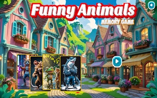 Image Funny Animals Memory Game